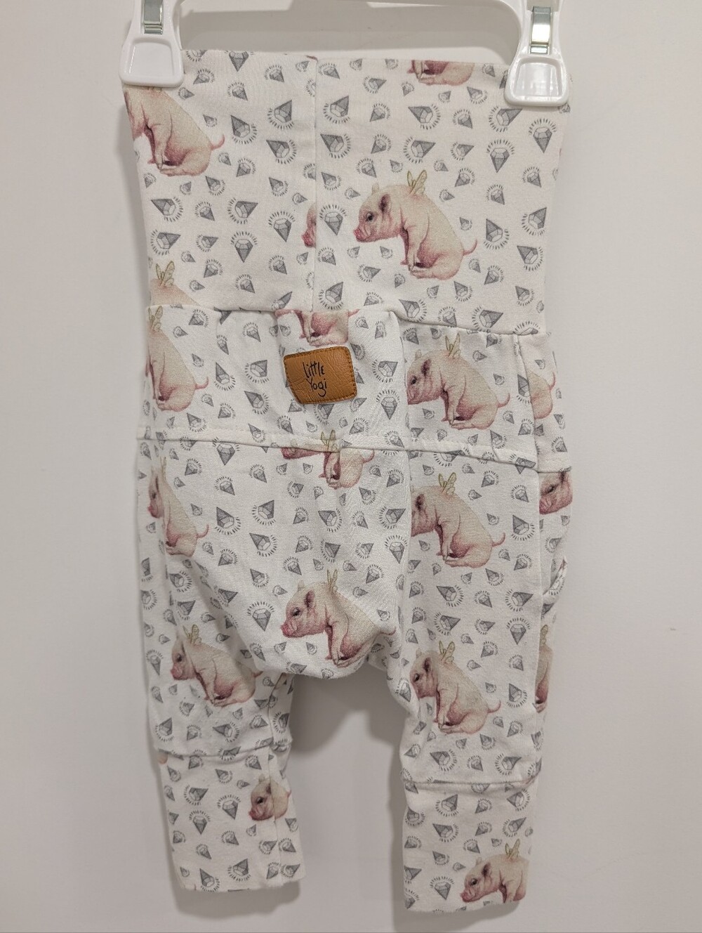 4 For $16 - Little Yogi Grow With Me Pants - Flying Pigs - Picture 4 of 6